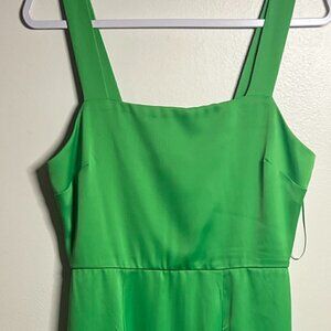 Francesca's Collections 100% Polyester midi dress in Green color Size M